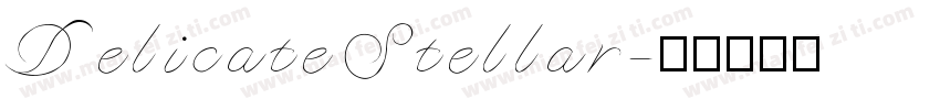 Delicate Stellar字体转换